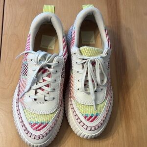 Dolce Vita DARAN multicolored wedge sneaker.  Size 7.5